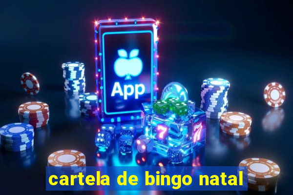 cartela de bingo natal